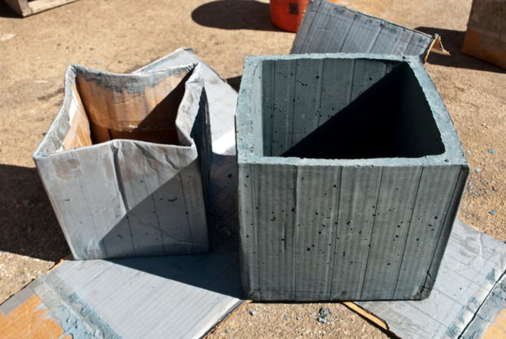 Создание вазона из бетона своими руками